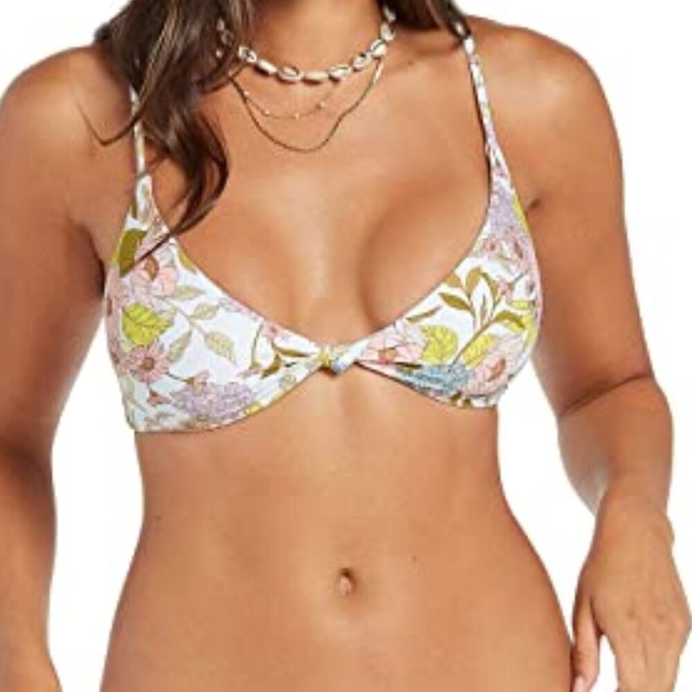 Volcom Big Poppy V-Neck Bikini Top
